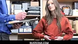 Busted4k - Shoplifter Offers Sex To Mall Cop