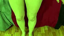 Handjob fifi foxx against wall