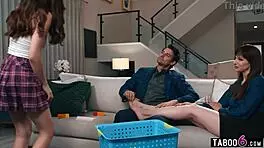 i fucked teen 18+ babysitter serena hill in front of milf wife