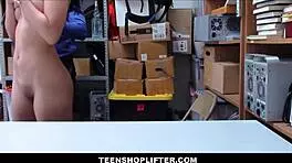 Sexy Black Teen Amethyst Banks Fucked by Security