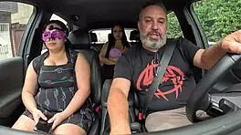 Wife sneaks into husband's car ride while he's at work - leticia gomes