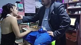 Secretary applies for job and boss fucks her to secure the position