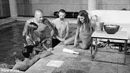 3 studs enjoy a poolside dp with dellai eveline & dellai silvia