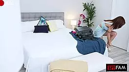 College Chick Returns Home Craving Cock