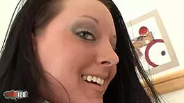 Anal Preparation With Glass Dildo Deep In Ass