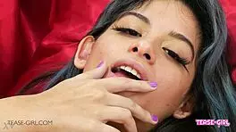 BEAUTIFUL TEEN BRUNETTE DURING CASTING INTERVIEW