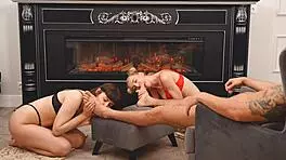 Milf And Teen Licking Legs Beautifully