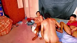 We Leave Her Pussy Full Of Semen In This Threesome Ffm Action