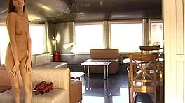 Blonde teen teases in daylight bar - ekaterina