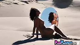 big tits blonde amy leigh andrews poses after latina raquel pomplun in softcore lingerie