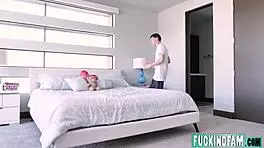 Bunny Colby Rides Stepbro's Cock In Bedroom Taboo Fun