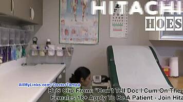 Jasmine Rose Cums on Clock, Stacy Dances with Hitachi