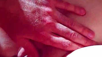 brazilian petite brunette in red lingerie performs oral and intercourse with large penis