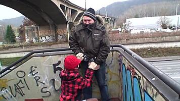 Gorgeous brunette's wet pussy gets hard cock shoved in!