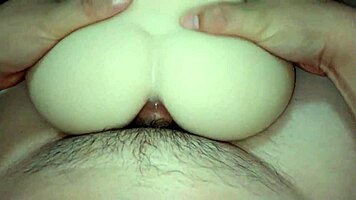 girlfriend's snow white ass gets fucked in young 18+ pussy action