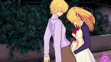 Hoshino Ruby's Hentai Blowjob And Cumshot