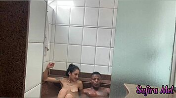 Young Latina Teen Amateur Engages In Interracial Bathroom Encounter With Detailed Oral And Anal Actions