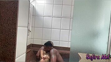 Young Latina Teen Amateur Engages In Interracial Bathroom Encounter With Detailed Oral And Anal Actions