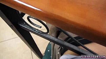 Petite Teen's First Creampie Sucking Stepbro's Banana On Street