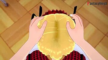 i'm on a date with marie rose in pov, her big ass and petite body make me so excited in this hentai game version