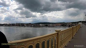 Thunderstorm ignites wild energy in busty teen 18+