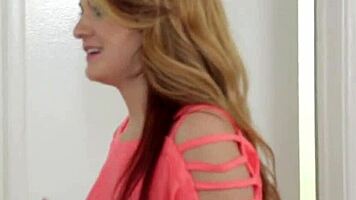 Hey, that redheaded pornstar just got cummed on