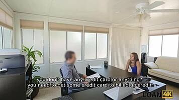 Loan4k office girl gets nailed hard