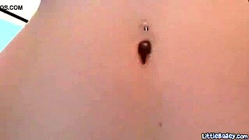 Little bailey, a brunette teen, undresses and teases in high definition amateur video.