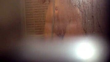 Girl Caught Masturbating Her Wet Pussy In The Shower