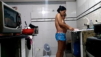 Homemade Fun With Young Girl