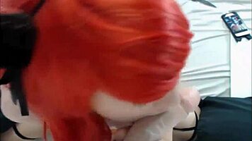 I see this hot teen girl doin deepthroat so good