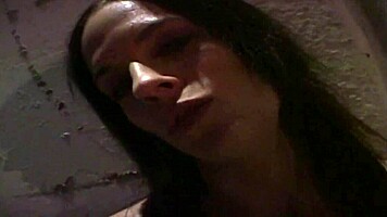 young slut hooks a client in a dark alley for wild home banging