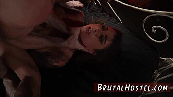 Is this amateur teen Felicity's first time? Excited youthful tourist in extreme domination!