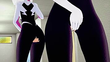 Gwen Stacy masturbates in Spider-Man: Into the Spider-Verse