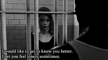 She's the prison prostitute teasing with deepthroat blowjobs