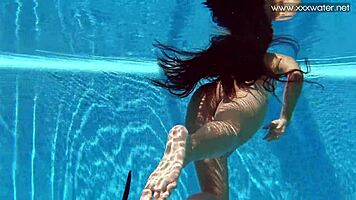 Small Tits Latina Babe Andreina De Luxe Dives Underwater