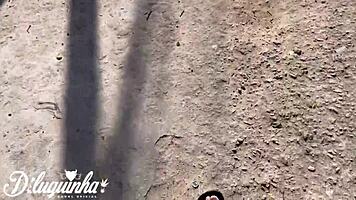 skinny brazilian pornstar jerks monster cock in abandoned site