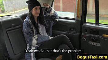 Uk Teen Rides In Taxi With Driver
