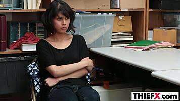 stiff case with teen 18+ thief penelope reed