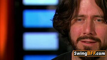 We are bisexual swingers kissing and having softcore sex