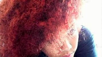 Young babe with natural tits toys tight pussy on webcam