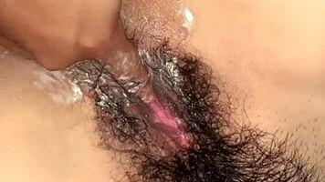 Tres Dedos en la Vagina y Culo Jugando con Creampie Rico