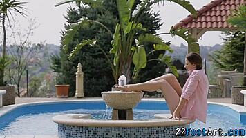 foot fetish teen 18+ tugs and jerks cum in high definition erotic hardcore