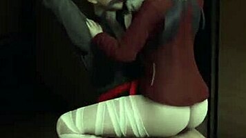 Kure Karure Rides Black Belt's Muscular Body