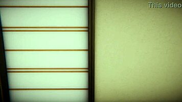 Kure Karure Rides Black Belt's Muscular Body