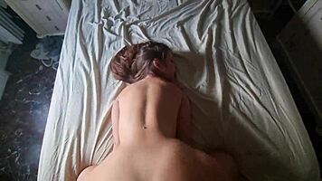 He fucks me hard in cowgirl with my big ass.