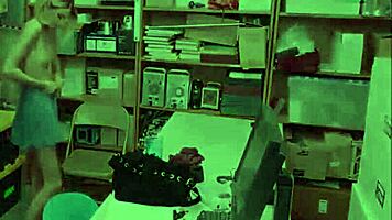 Skinny Blonde Shoplifter Emma Hix Strikes Sex Deal with Loss Prevention Officer