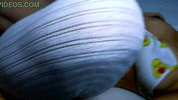 Did the tight college teen and her mother-in-law get accidentally rubbed on the stairs?