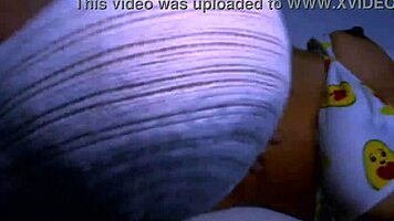 Did the tight college teen and her mother-in-law get accidentally rubbed on the stairs?