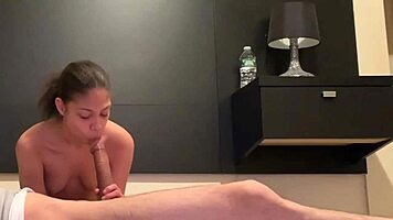 I suck a monster cock from a skinny latina teen